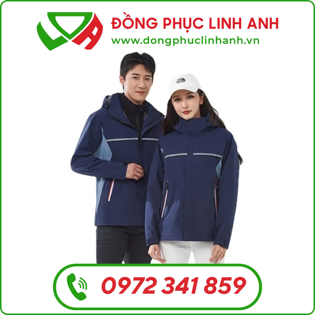 Áo Khoác Đồng Phục Xanh Đậm